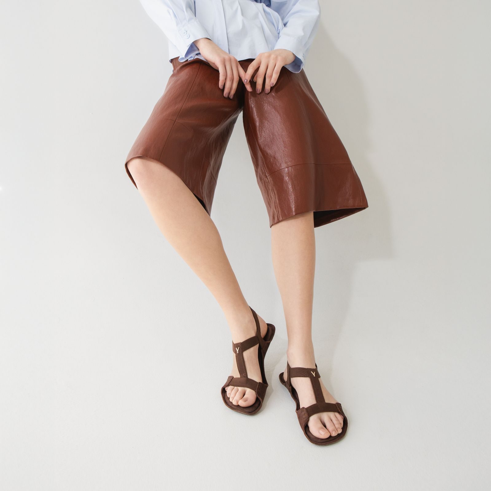 zenske braon sandale yonso model